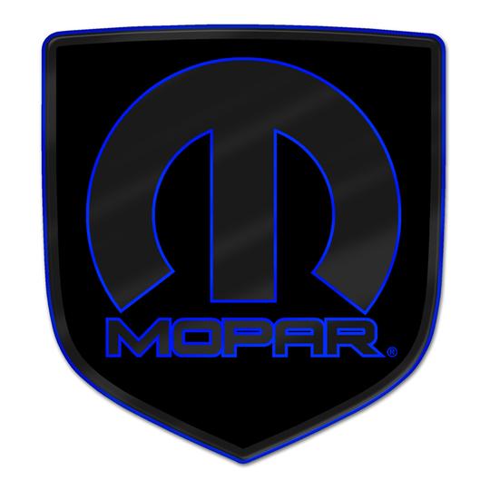 3D Matte Black Mopar Steering Wheel Badge 11-23 Dodge Vehicles